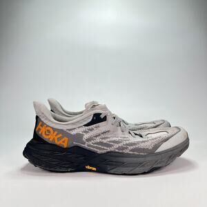 Hoka Speedgoat 5 Grey Black Trail Running Shoes 1123157 HMBC Men's Size 12D